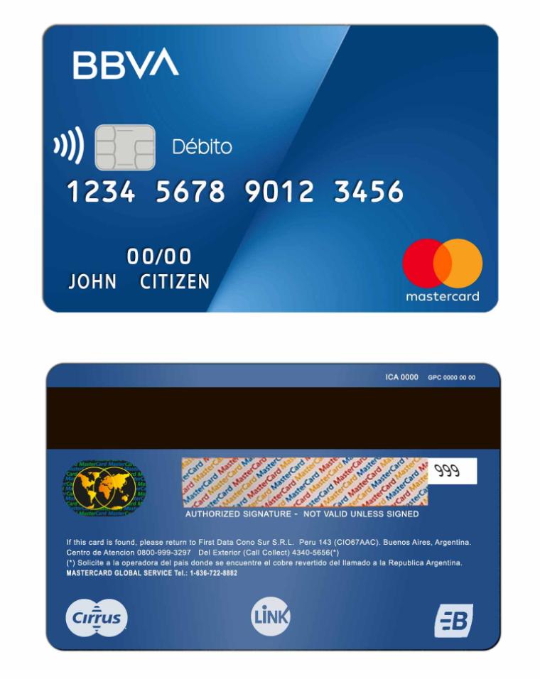 Argentina BBVA Bank mastercard
